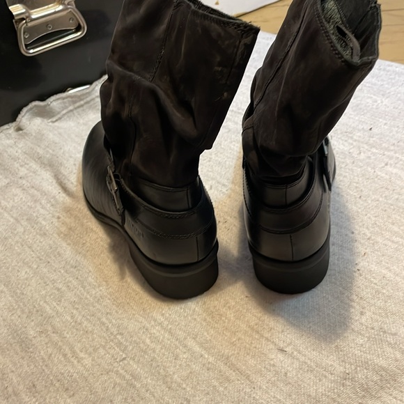 Bogs Black Water-resistant Leather Boots Women’s size 11 - Picture 10 of 14
